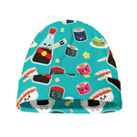 Cute Japanese Sushi Pattern Print Beanie