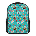 Cute Japanese Sushi Pattern Print Casual Backpack