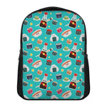 Cute Japanese Sushi Pattern Print Casual Backpack