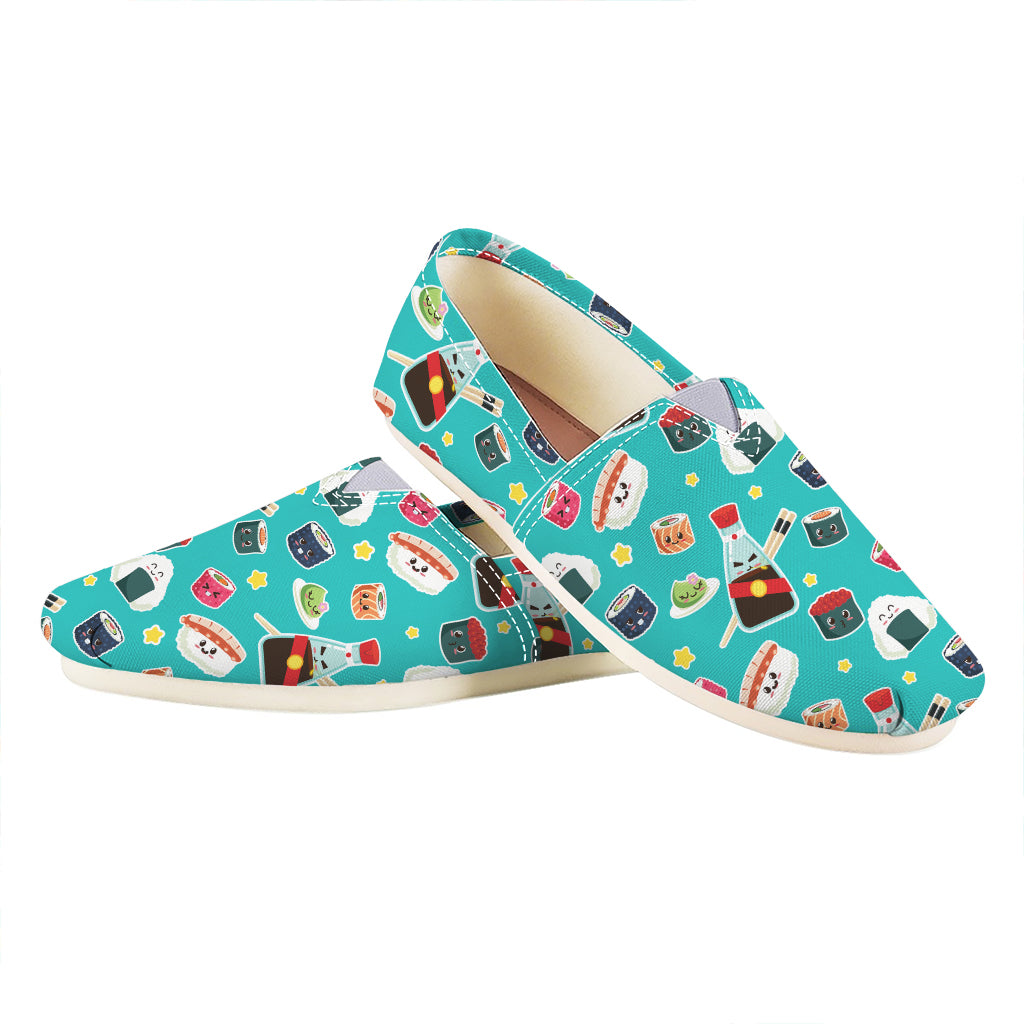 Cute Japanese Sushi Pattern Print Casual Shoes