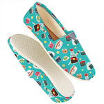 Cute Japanese Sushi Pattern Print Casual Shoes
