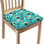 Cute Japanese Sushi Pattern Print Chair Cushion Cover