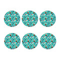 Cute Japanese Sushi Pattern Print Coaster Set