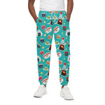 Cute Japanese Sushi Pattern Print Cotton Pants