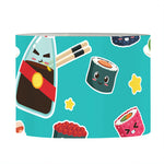 Cute Japanese Sushi Pattern Print Drum Lamp Shade