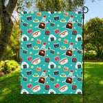 Cute Japanese Sushi Pattern Print Garden Flag