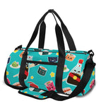 Cute Japanese Sushi Pattern Print Gym Bag