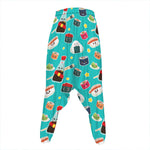 Cute Japanese Sushi Pattern Print Hammer Pants