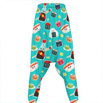 Cute Japanese Sushi Pattern Print Hammer Pants