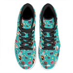Cute Japanese Sushi Pattern Print High Top Leather Sneakers