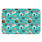 Cute Japanese Sushi Pattern Print Indoor Door Mat