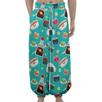 Cute Japanese Sushi Pattern Print Lantern Pants