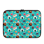 Cute Japanese Sushi Pattern Print Laptop Sleeve