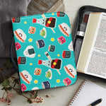 Cute Japanese Sushi Pattern Print Leather Bible Cover