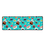 Cute Japanese Sushi Pattern Print Long Kitchen Mat