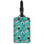 Cute Japanese Sushi Pattern Print Luggage Tag