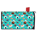 Cute Japanese Sushi Pattern Print Mailbox Cover