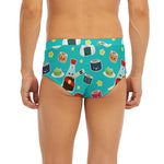 Cute Japanese Sushi Pattern Print Men's Briefs