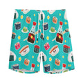 Cute Japanese Sushi Pattern Print Men's Athletic Shorts