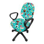 Cute Japanese Sushi Pattern Print Office Chair Cover