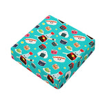 Cute Japanese Sushi Pattern Print Outdoor Seat Cushion Cover