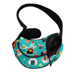 Cute Japanese Sushi Pattern Print Pet Sling Carrier