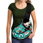Cute Japanese Sushi Pattern Print Pet Sling Carrier