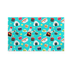 Cute Japanese Sushi Pattern Print Polyester Flag
