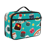 Cute Japanese Sushi Pattern Print Portable Lunch Bag