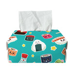 Cute Japanese Sushi Pattern Print Rectangle Tissue Box Cover