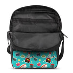 Cute Japanese Sushi Pattern Print Rectangular Crossbody Bag