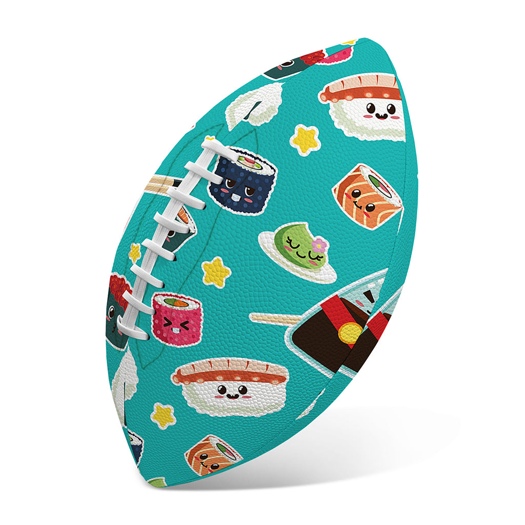 Cute Japanese Sushi Pattern Print Rugby Ball