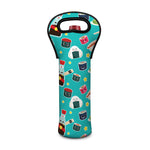 Cute Japanese Sushi Pattern Print Single Neoprene Wine Tote