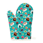 Cute Japanese Sushi Pattern Print Single Oven Mitt