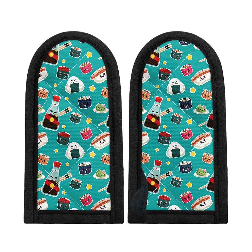 Cute Japanese Sushi Pattern Print Skillet Handle Cover