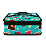 Cute Japanese Sushi Pattern Print Small Lunch Bag