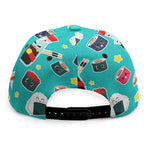 Cute Japanese Sushi Pattern Print Snapback Cap
