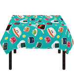 Cute Japanese Sushi Pattern Print Tablecloth