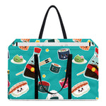 Cute Japanese Sushi Pattern Print Utility Tote Bag