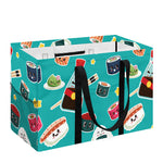 Cute Japanese Sushi Pattern Print Utility Tote Bag