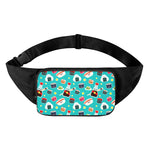 Cute Japanese Sushi Pattern Print Waist Bag