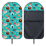 Cute Japanese Sushi Pattern Print Waterproof Car Seat Cover