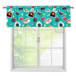Cute Japanese Sushi Pattern Print Window Valance