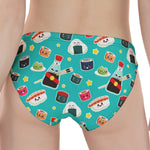 Cute Japanese Sushi Pattern Print Women's Panties