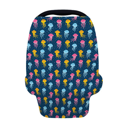 Cute Jellyfish Pattern Print Baby Seat Cover