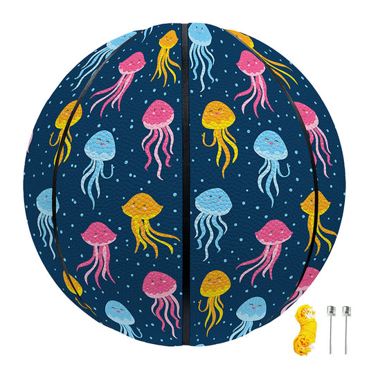 Cute Jellyfish Pattern Print Basketball