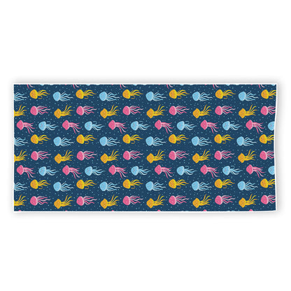 Cute Jellyfish Pattern Print Beach Towel