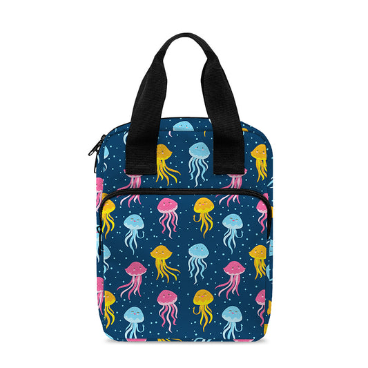 Cute Jellyfish Pattern Print Bible Tote Bag