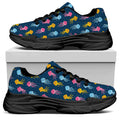 Cute Jellyfish Pattern Print Black Chunky Shoes