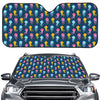 Cute Jellyfish Pattern Print Car Windshield Sun Shade